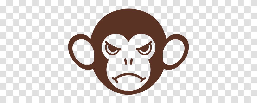 Monkey Angry Head Muzzle Flat & Svg Vector Old World Monkeys, Sunglasses, Accessories, Accessory, Face Transparent Png
