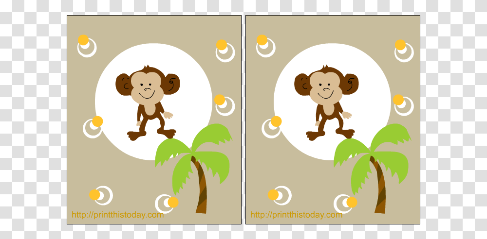 Monkey Baby Party Invitation, Greeting Card, Mail, Envelope Transparent Png