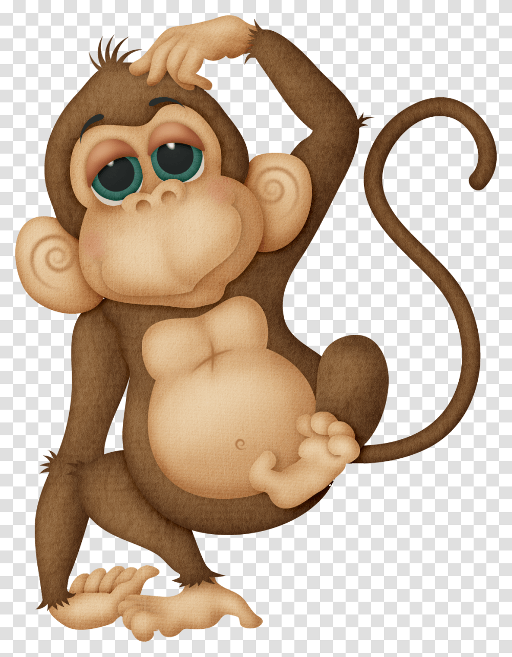 Monkey Background Image Monkey Clip Art, Toy, Animal, Mammal, Wildlife Transparent Png