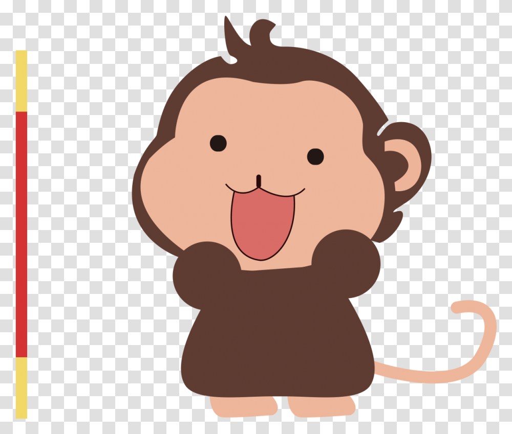 Monkey Cartoon Infant Child Monkey, Mouth, Lip, Snowman, Winter Transparent Png