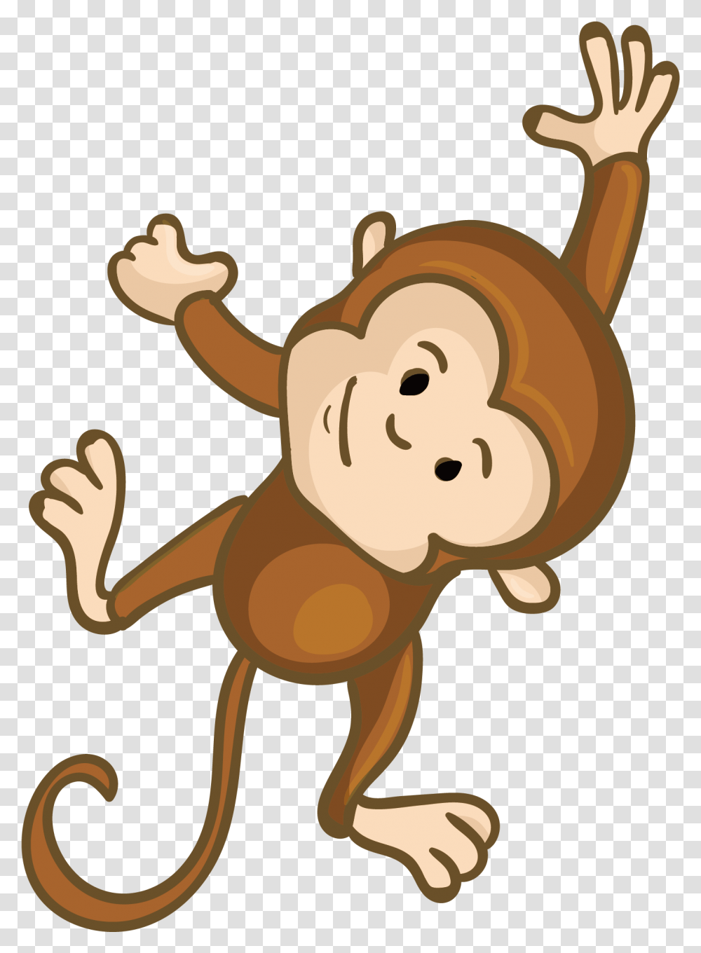 Monkey Clip Art Cute Monkey Cartoon, Animal, Mammal, Wildlife, Invertebrate Transparent Png