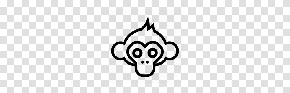 Monkey Clipart Clipart, Stencil, Poster, Advertisement, Postage Stamp Transparent Png