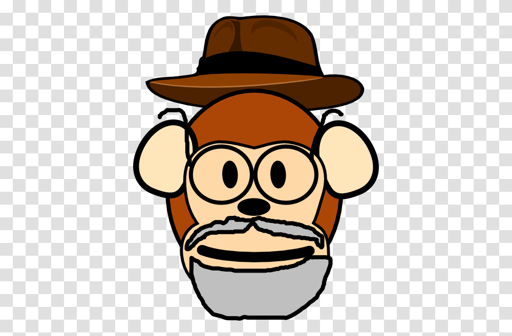 Monkey Clipart Grandma, Apparel, Face, Cowboy Hat Transparent Png