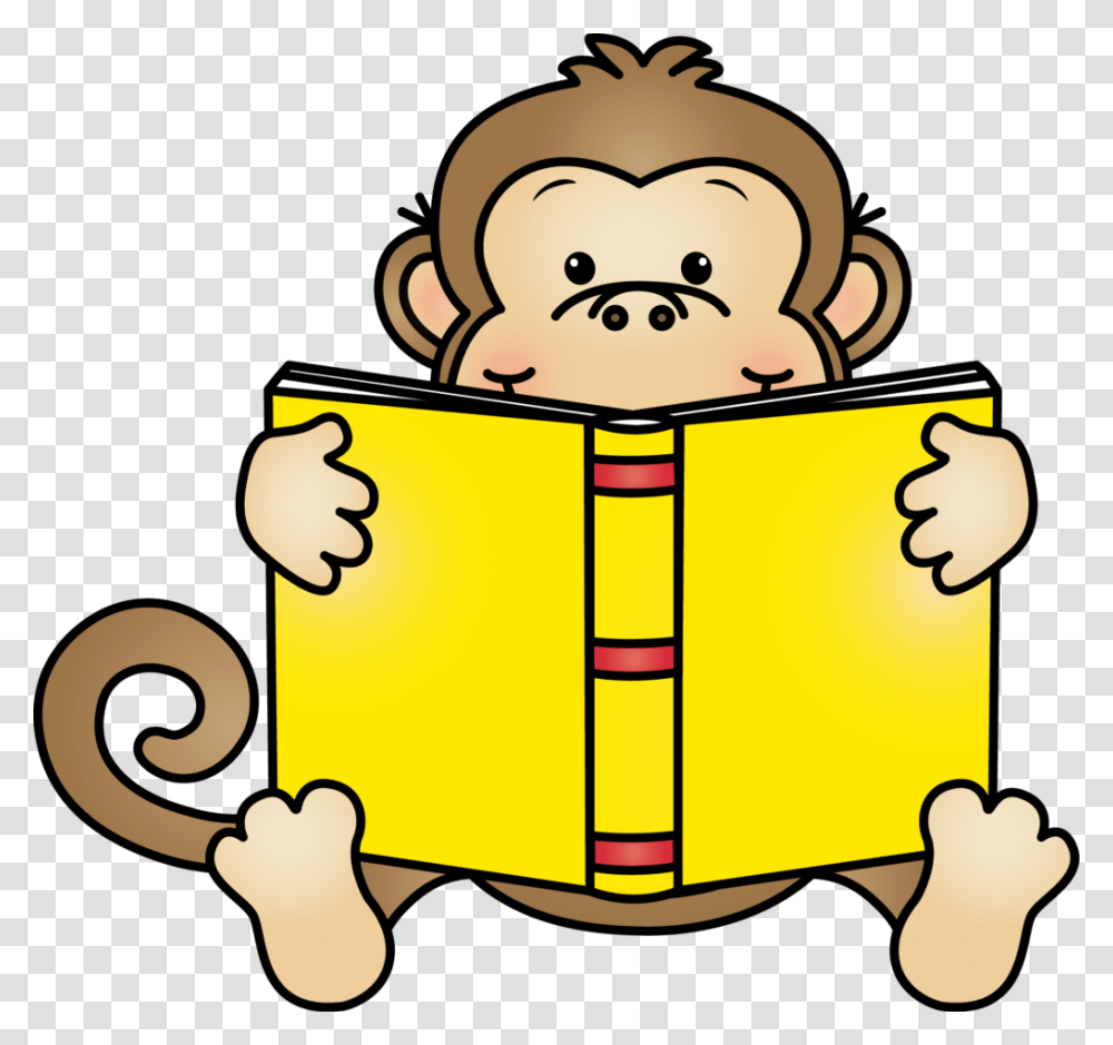 Monkey Clipart Images Computer Clipart, Reading Transparent Png