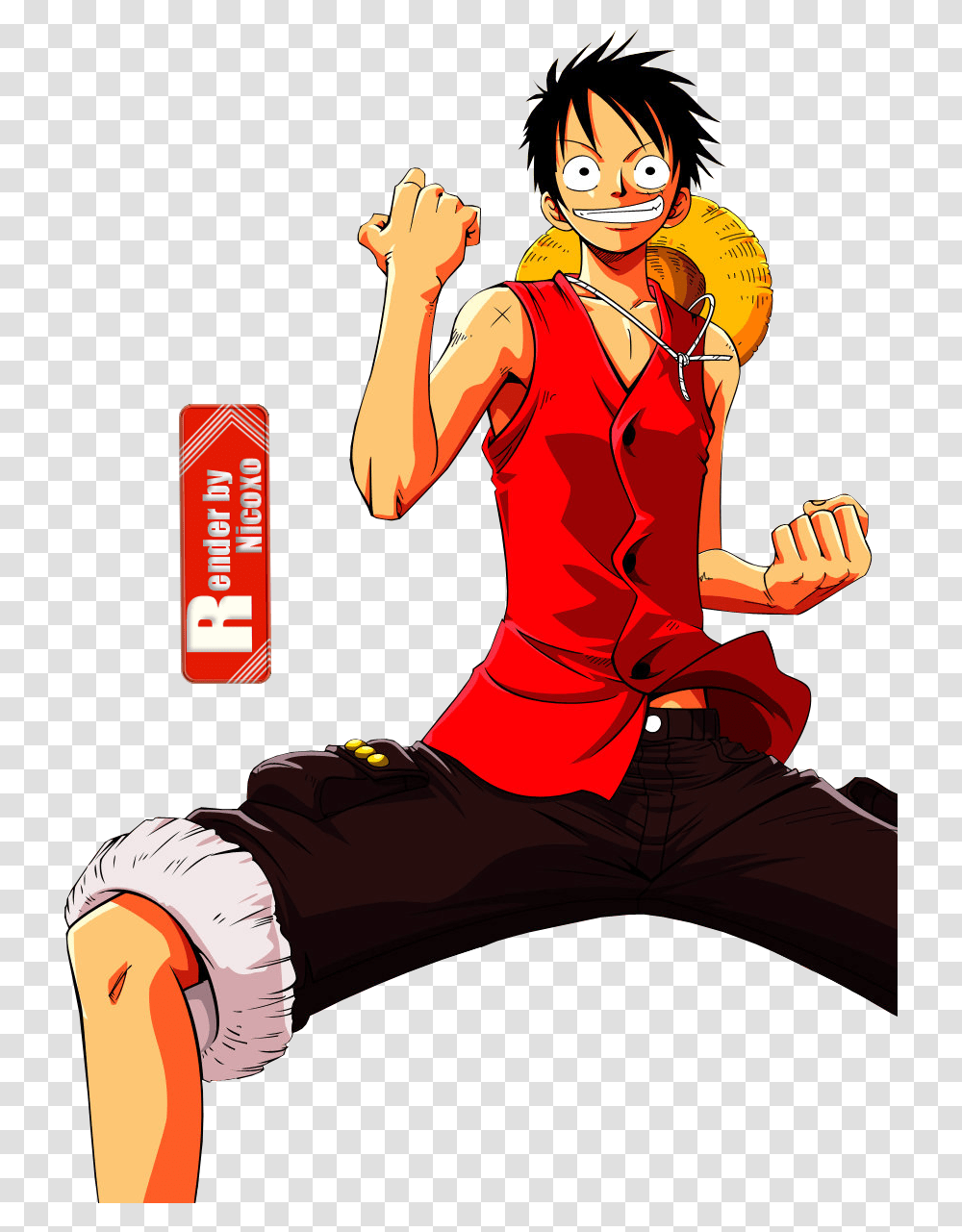 Monkey D Luffy Enies Lobby, Person, Comics, Book, Hand Transparent Png