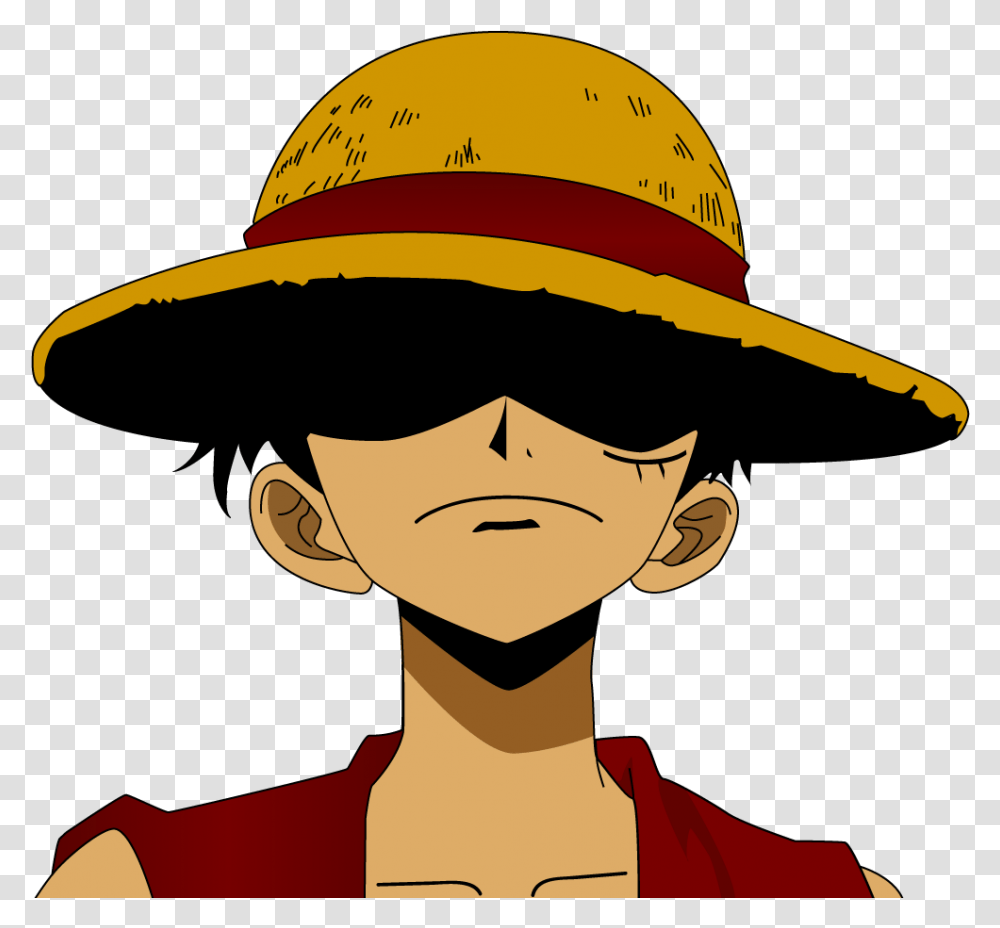 Monkey D Luffy Hat Monkey D Luffy, Apparel, Sun Hat, Person Transparent Png