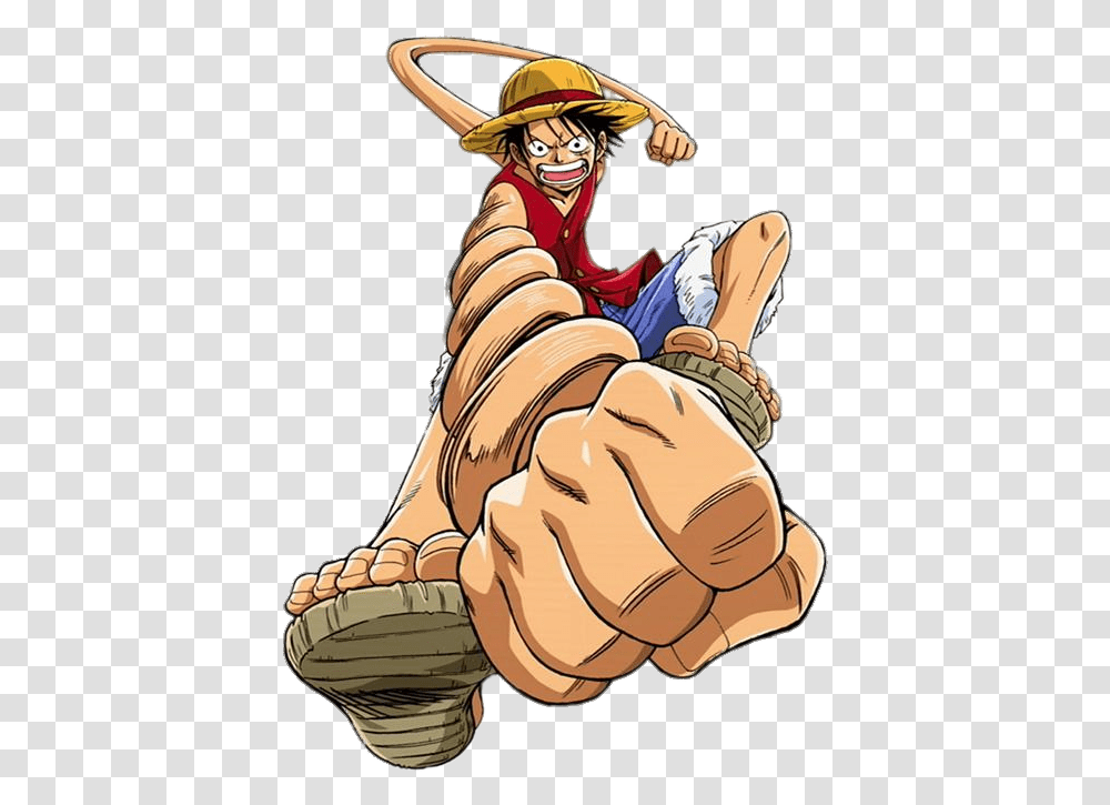Monkey D Luffy Stretch, Hand, Person, Human, Book Transparent Png