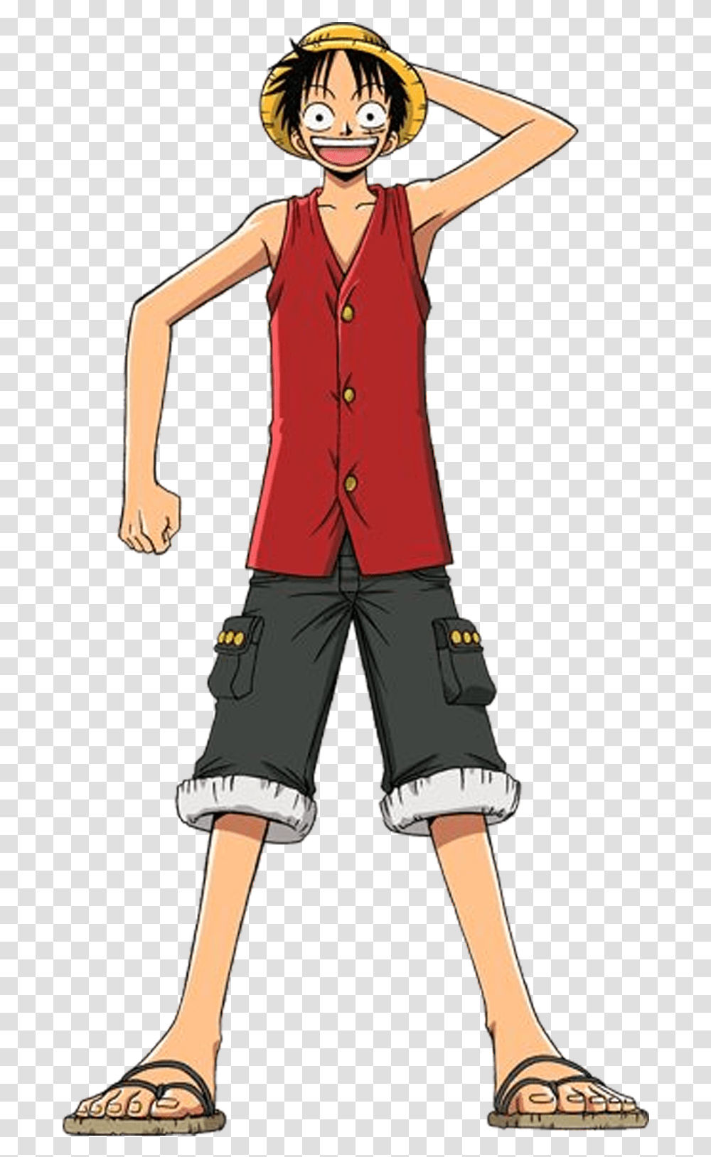 Monkey D Luffy Water One Piece Luffy Full Body Luffy One Piece Full Body, Person, Pants, Coat Transparent Png
