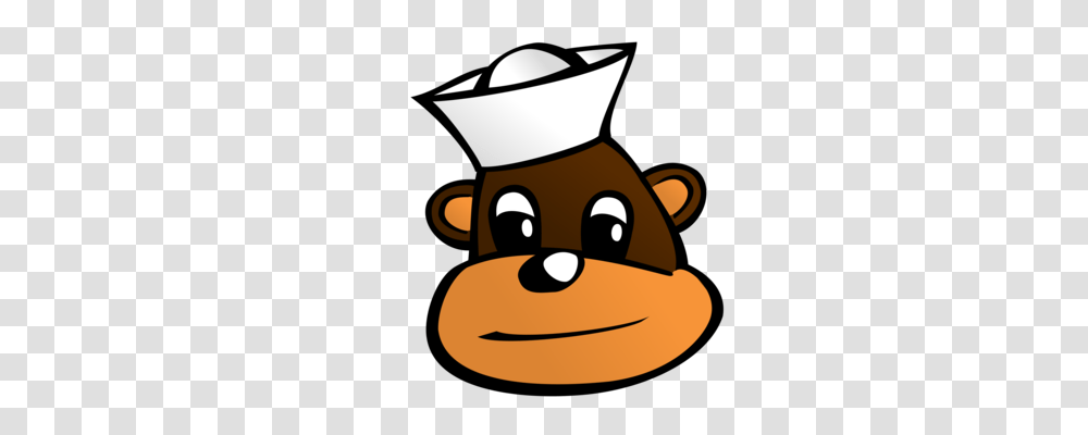 Monkey Drawing Ape Cartoon Face, Chef, Sailor Suit Transparent Png