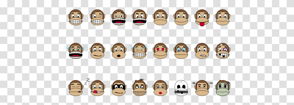 Monkey Emoji Image Emoji Maimute De Desenat, Head, Face, Photo Booth, Mustache Transparent Png