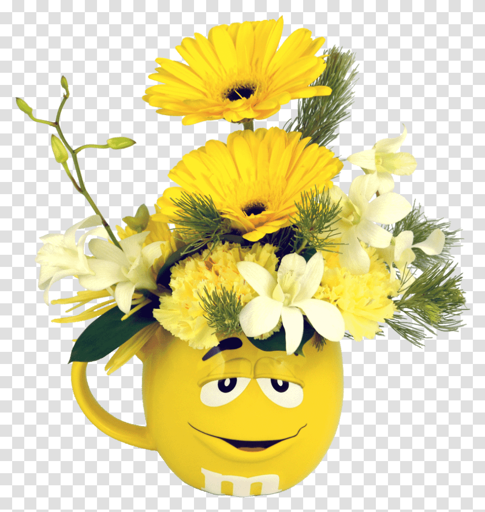 Monkey Emoji With Flower Crown Fun Flowers, Plant, Blossom, Flower Bouquet, Flower Arrangement Transparent Png