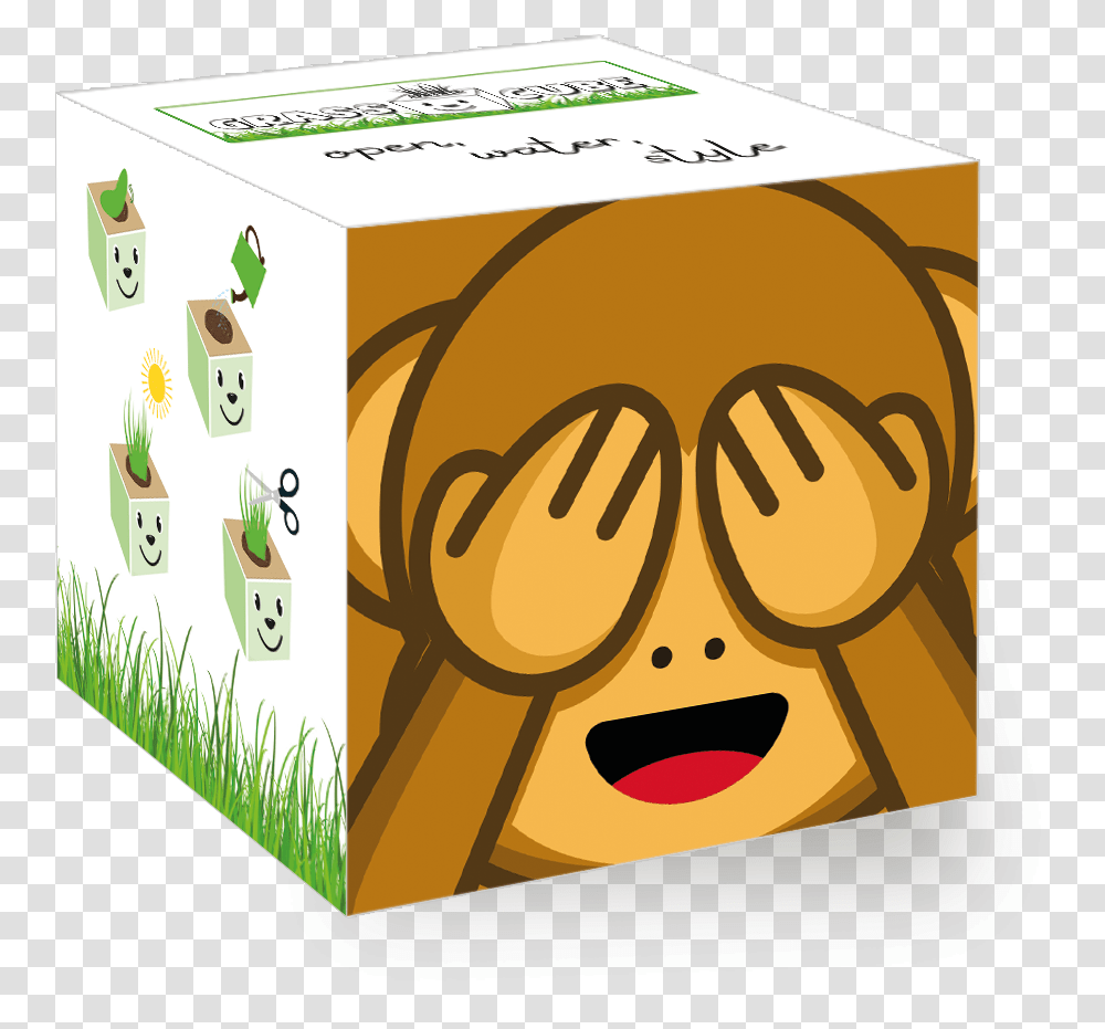 Monkey Eyes Monkey Cube, Food, Plant, Text, Box Transparent Png