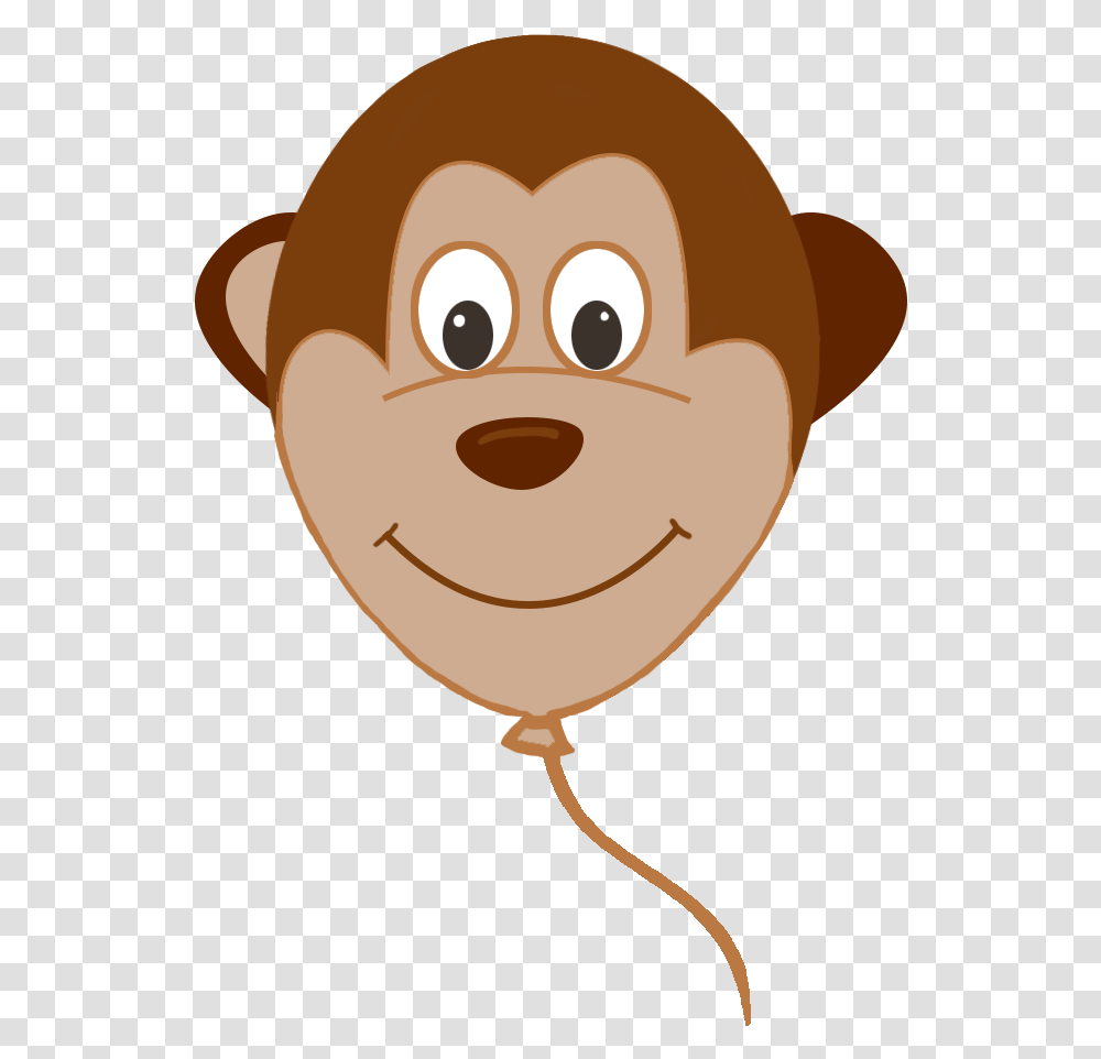 Monkey Face Balloon Cartoon, Food Transparent Png