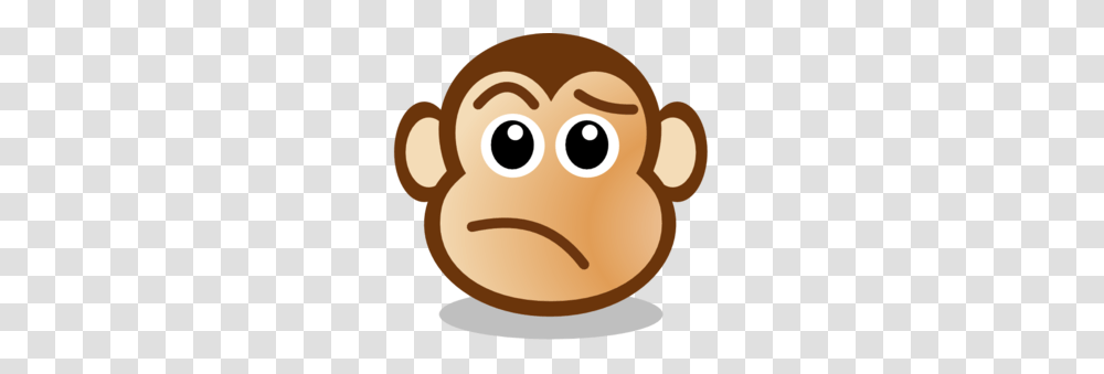 Monkey Face Clip Art Black And White, Label, Food, Sweets Transparent Png