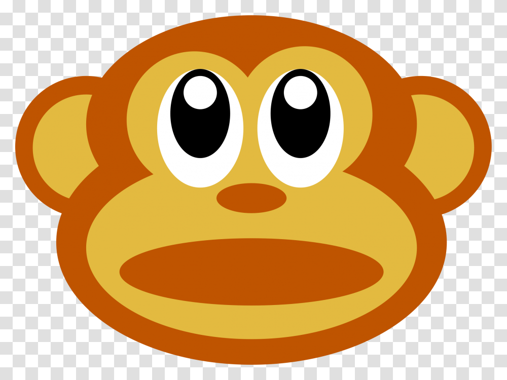 Monkey Face Clip Art, Label, Sticker, Pac Man Transparent Png