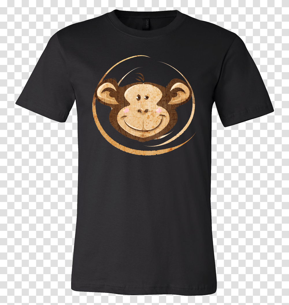 Monkey Face Funny Humor Gorilla Chimpanzee T Shirt Cute Cross Country T Shirt, Apparel, T-Shirt, Sleeve Transparent Png