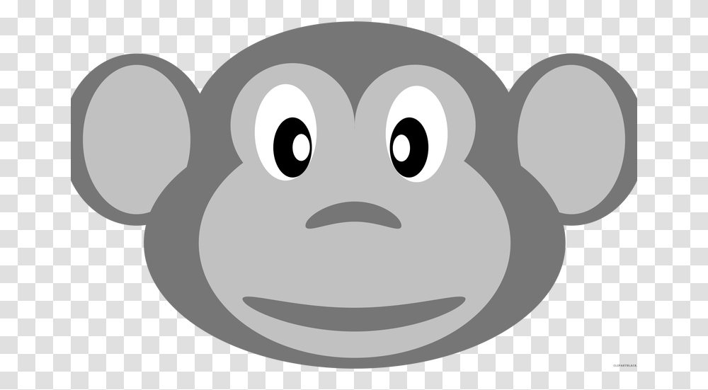 Monkey Face Stock Black And White, Stencil, Drawing Transparent Png