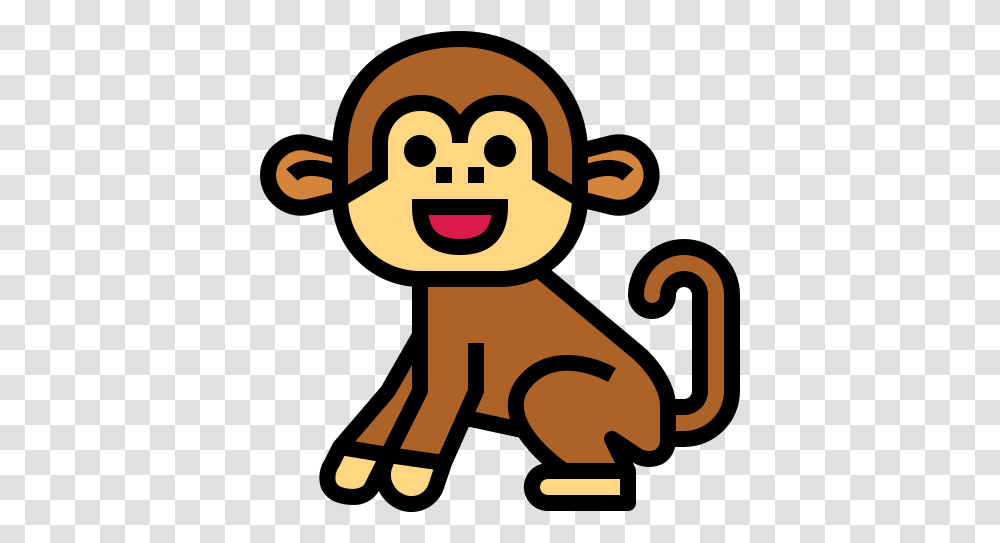 Monkey Free Animals Icons Icon, Poster, Advertisement, Outdoors, Art Transparent Png