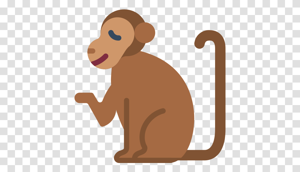 Monkey Free Vector Icons Designed By Smashicons Animal Figure, Mammal, Kangaroo, Wallaby, Wildlife Transparent Png