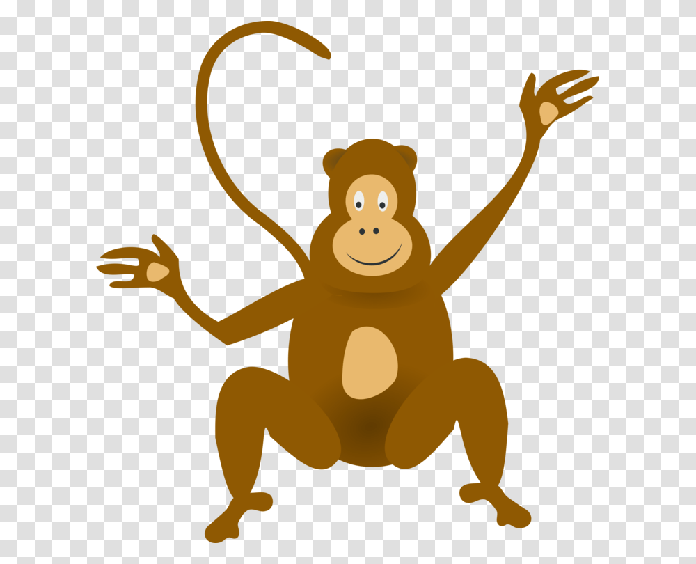 Monkey Gorilla Drawing Cartoon, Animal, Wildlife, Amphibian, Aardvark Transparent Png