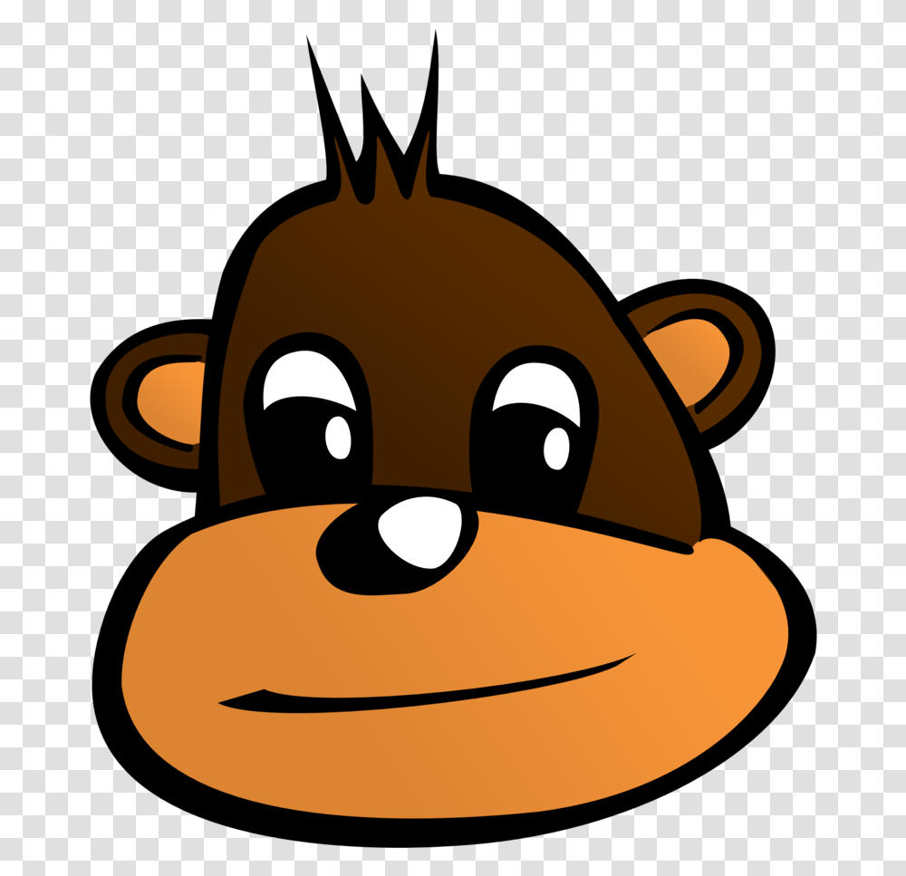 Monkey Head Monkey With Hat Cartoon, Label, Sticker, Angry Birds Transparent Png