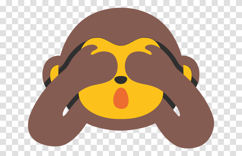 Monkey Hiding Eyes Emoji See No Evil Monkey Emoji, Outdoors, Nature, Photography, Silhouette Transparent Png