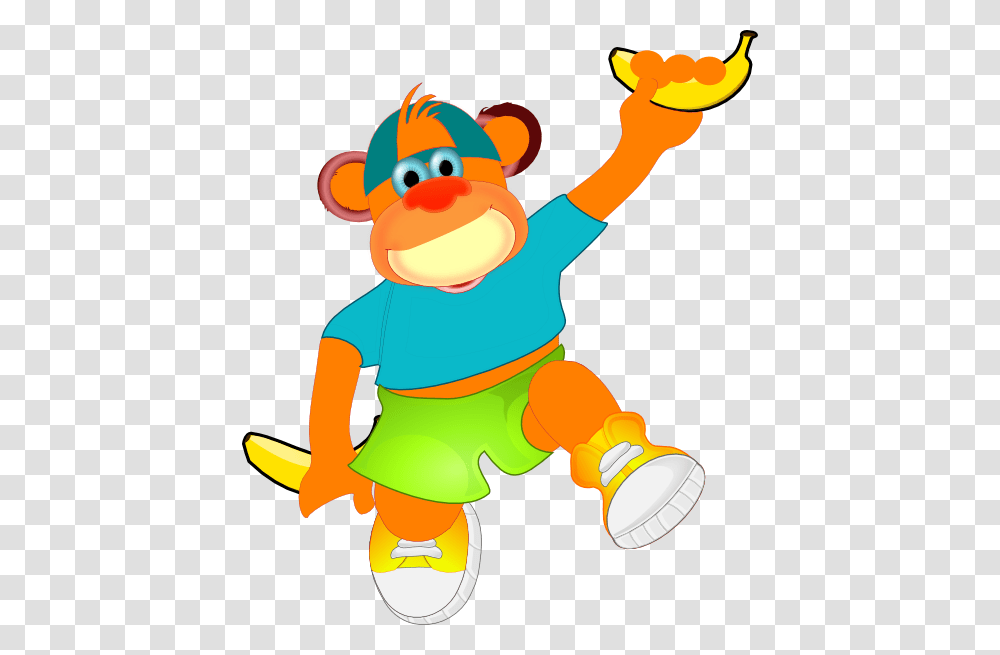 Monkey Holding Banana Clip Art, Toy, Light, Rattle, Cupid Transparent Png
