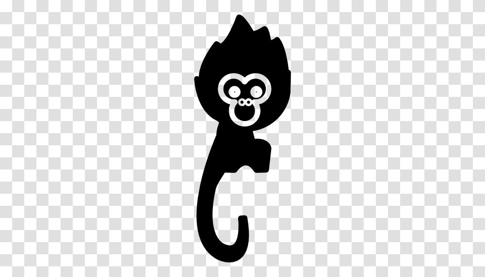 Monkey Icon, Stencil Transparent Png