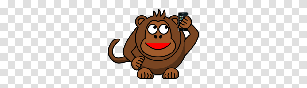 Monkey Mother Iphone Clip Art, Electronics Transparent Png