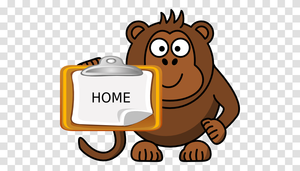 Monkey Notepad Clip Art, Animal, Mammal, Pot Transparent Png