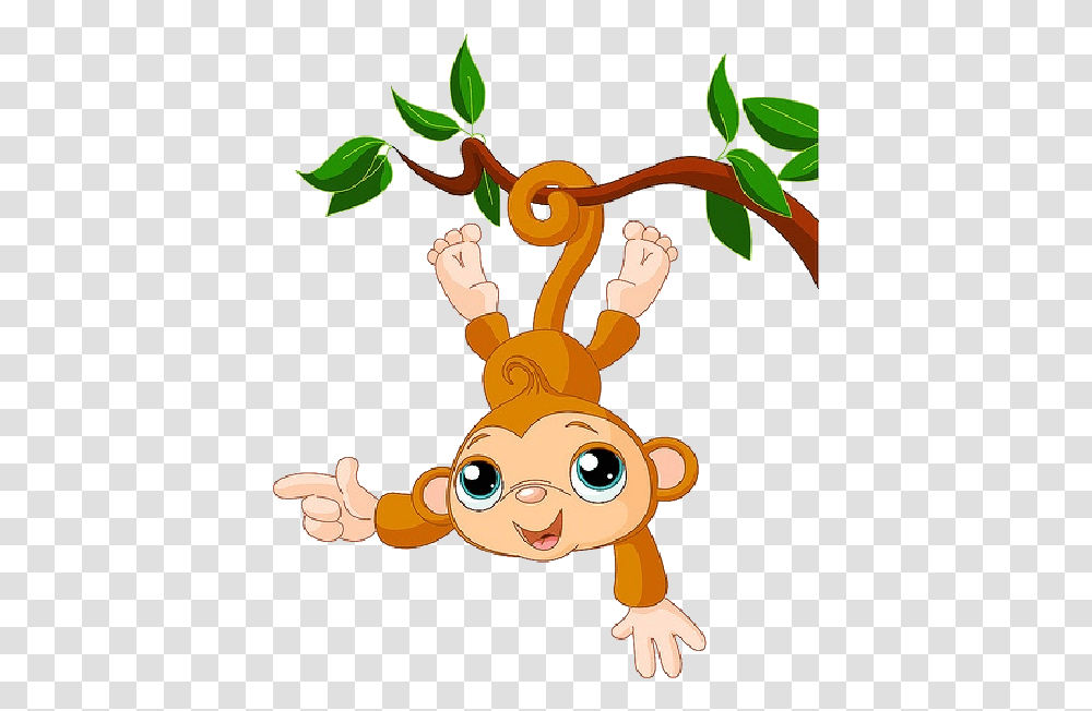 Monkey On Tree Clipart, Deer, Wildlife, Mammal, Animal Transparent Png