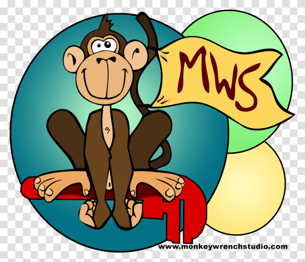 Monkey On Wrench Cartoon, Doodle, Drawing, Leisure Activities Transparent Png
