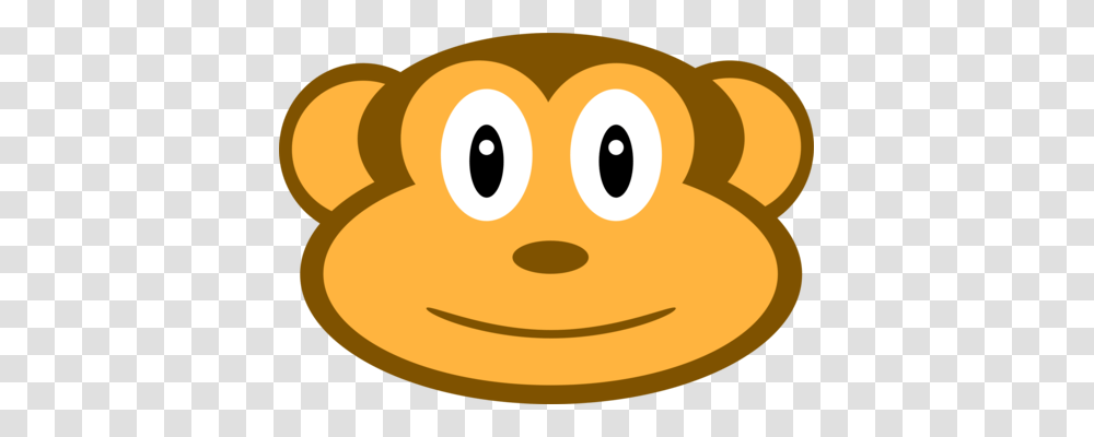 Monkey Snout Animal Curious George Face, Label, Food, Pottery, Dish Transparent Png