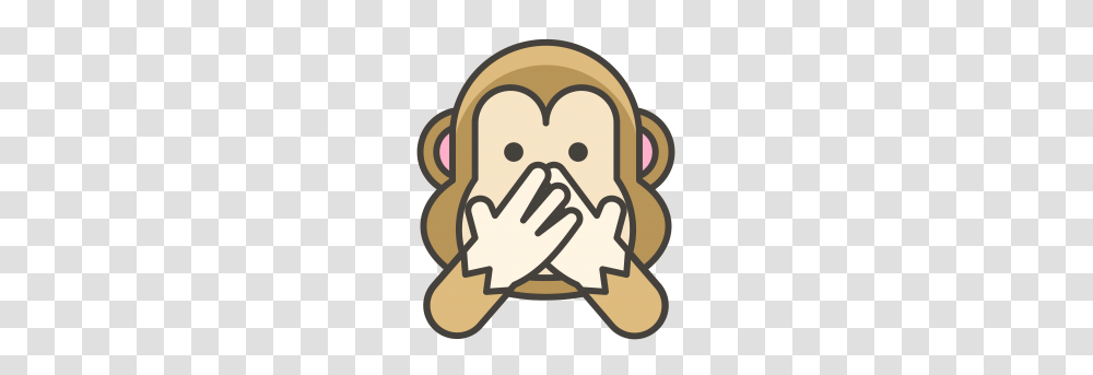 Monkey Speak No Evil Emoji Emoji, Label, Head, Crowd Transparent Png