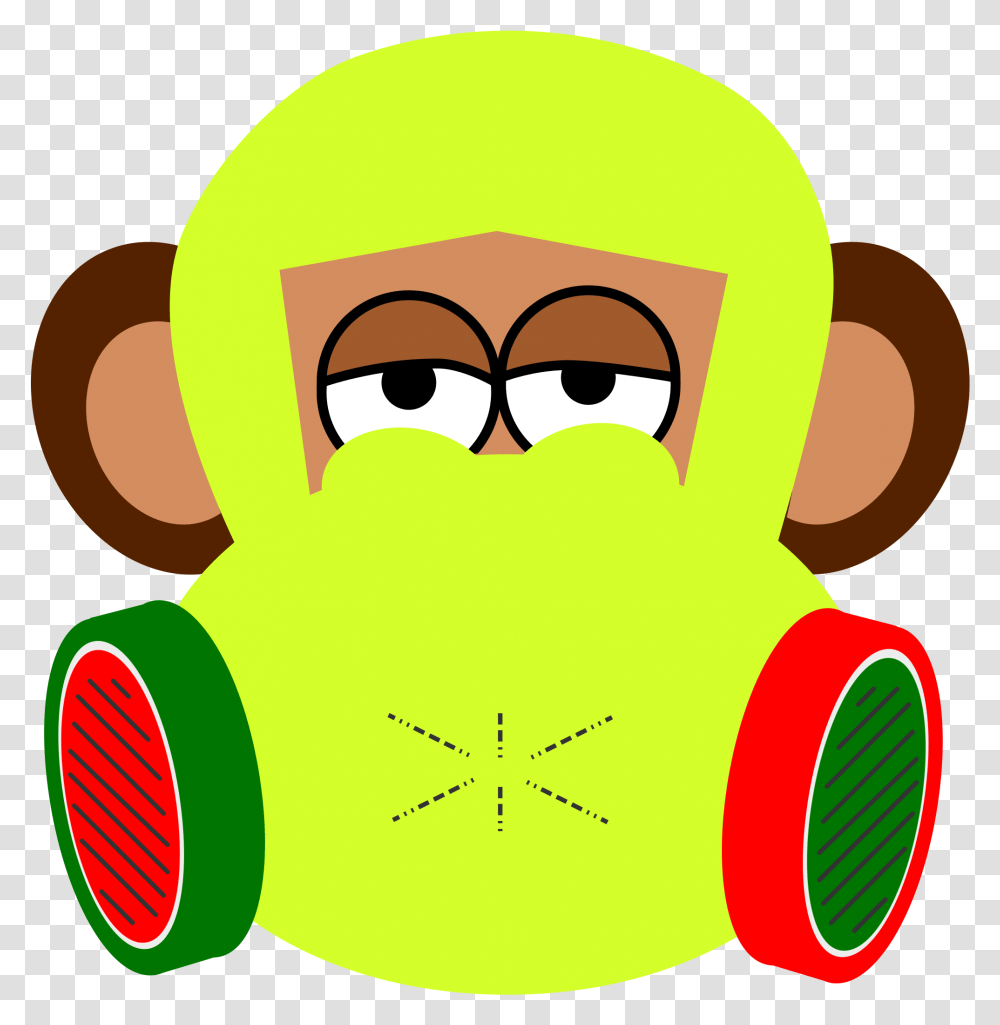 Monkey Wears Gas Mask Clip Arts Clip Art Gas Mask, Sunglasses, Accessories, Accessory, Binoculars Transparent Png