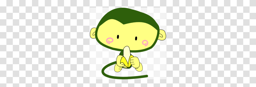 Monkey With Banana Clip Art For Web, Tadpole, Amphibian, Wildlife, Animal Transparent Png