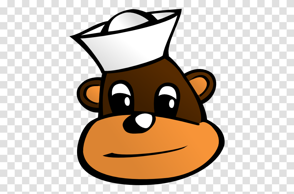 Monkey With Sailor Hat Clip Art, Chef, Lawn Mower, Tool Transparent Png