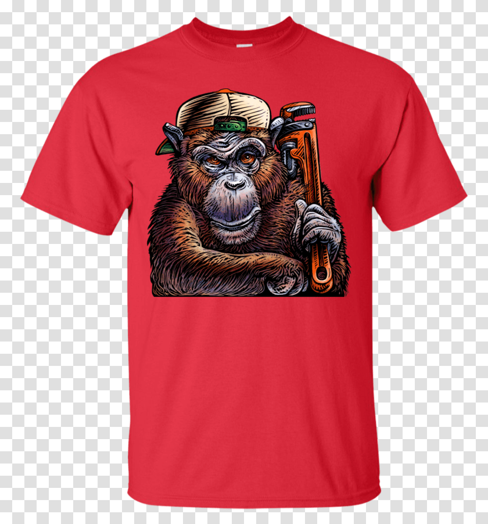 Monkey Wrench T Shirt Amp Hoodie Monkey Wrench, Mammal, Animal, T-Shirt Transparent Png