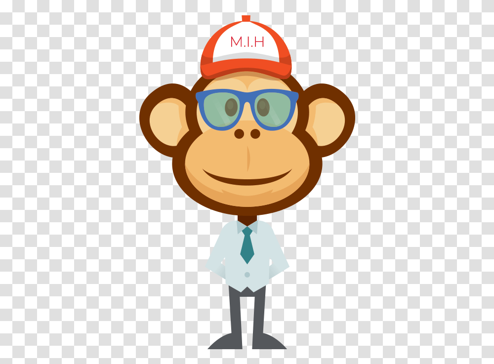 Monkeys In Hats Cartoon, Cross, Animal Transparent Png