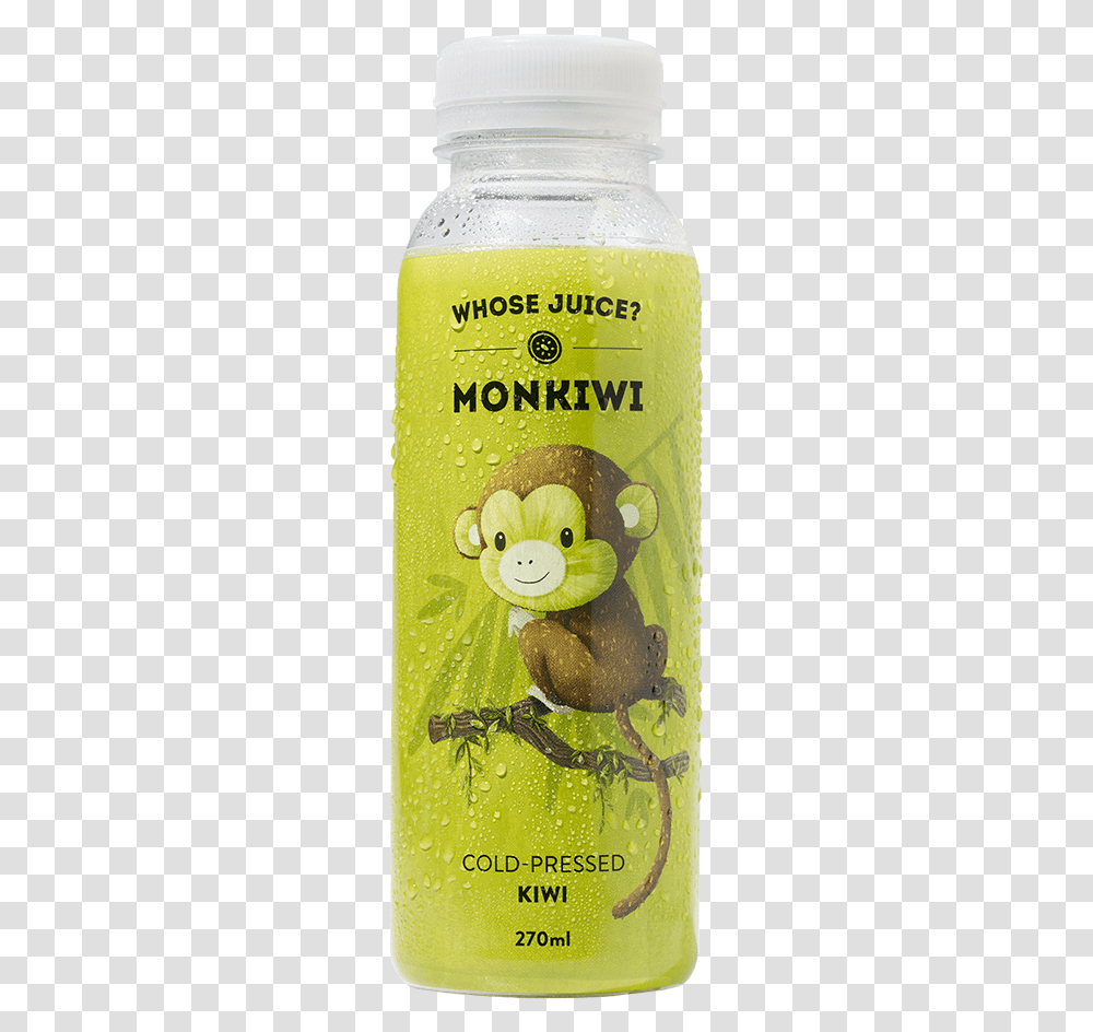 Monkiwi Cold Pressed Kiwi Juice Plastic Bottle, Tin, Can, Aluminium, Food Transparent Png