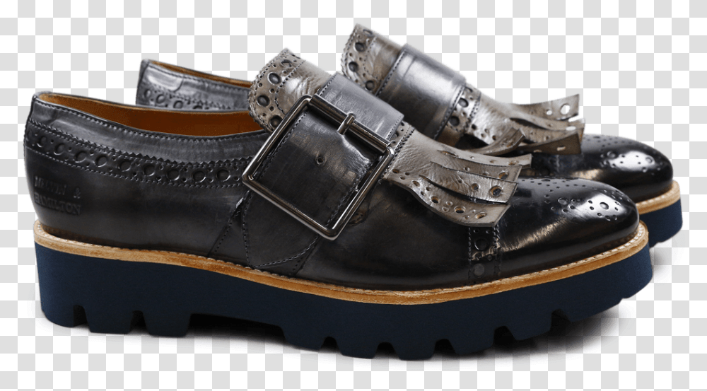 Monks Amelie 52 London Fog Kilty Smoke Buckle Gunmetal Leather, Apparel, Footwear, Shoe Transparent Png