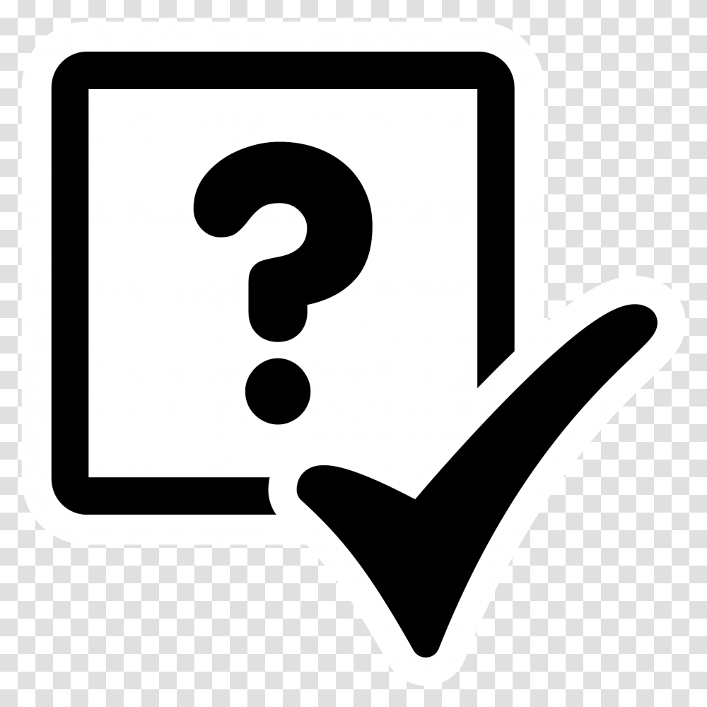 Mono Test It Clip Arts Check Box Question Mark, Number, Hammer Transparent Png
