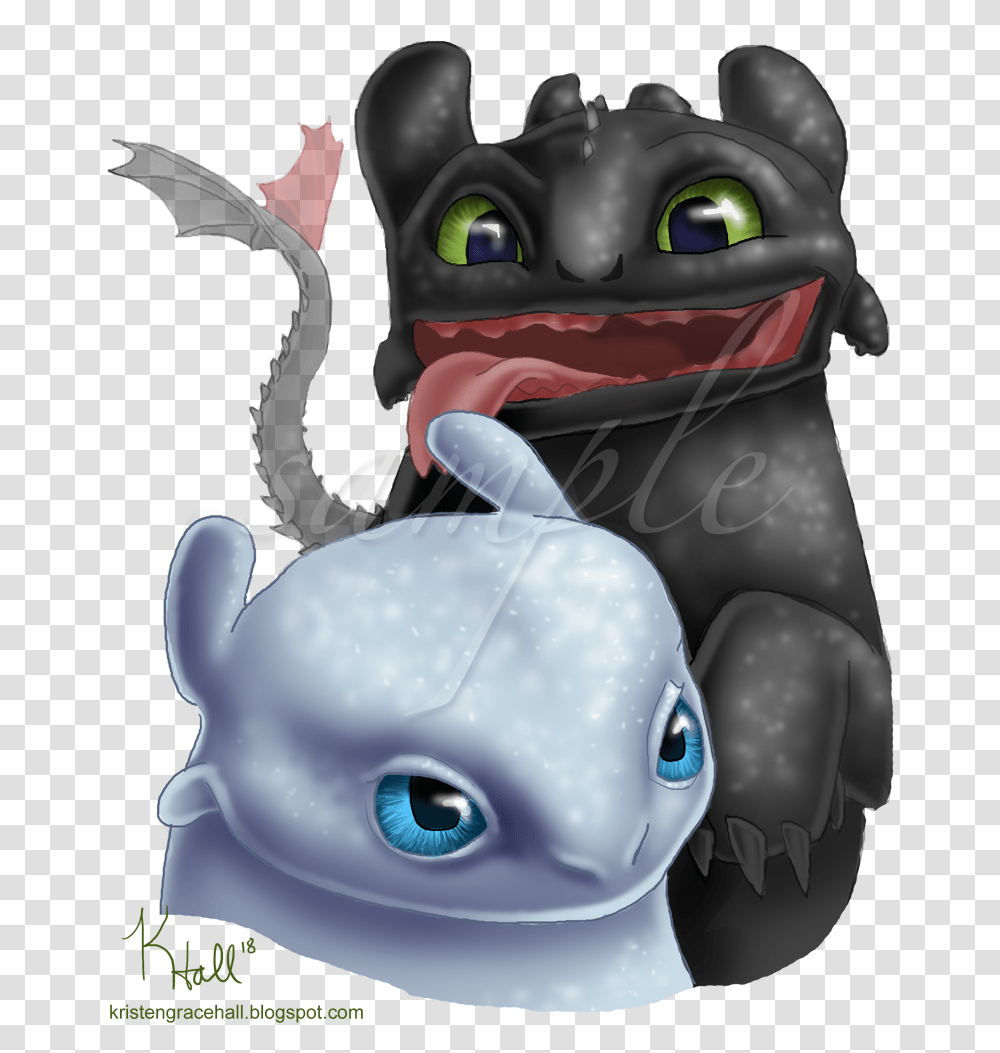 Monocerosarts Light Fury White Fury And Toothless, Toy, Animal, Mammal, Graphics Transparent Png
