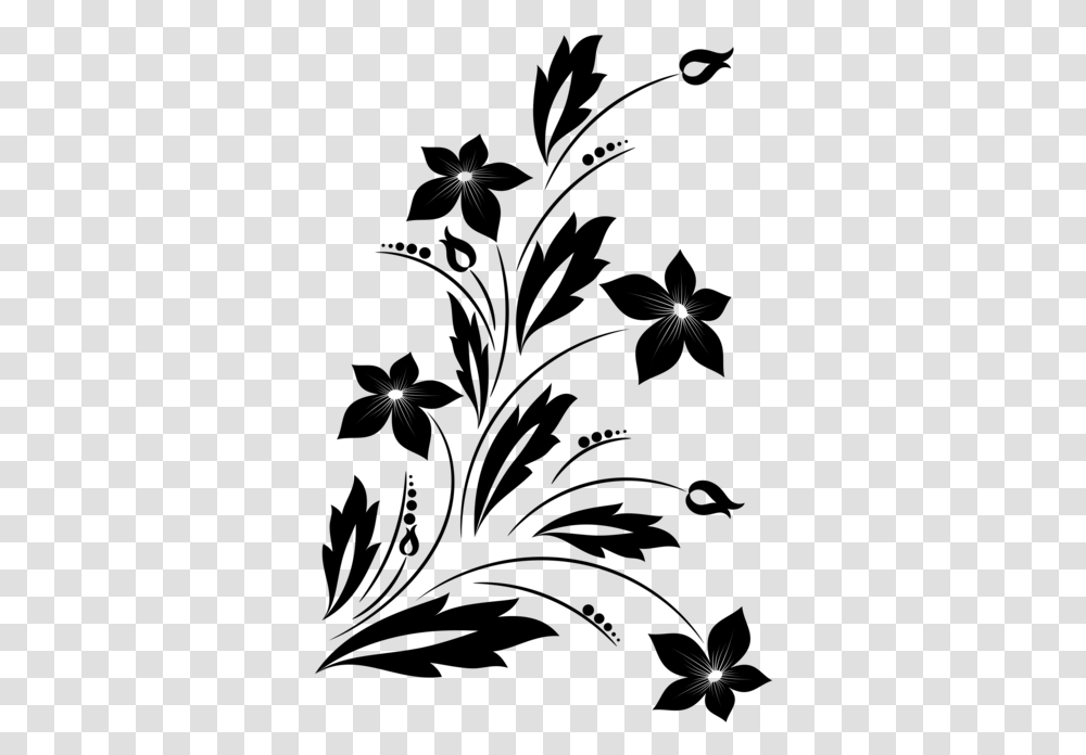 Monochrome Flower Clipart Black And White, Gray, World Of Warcraft Transparent Png