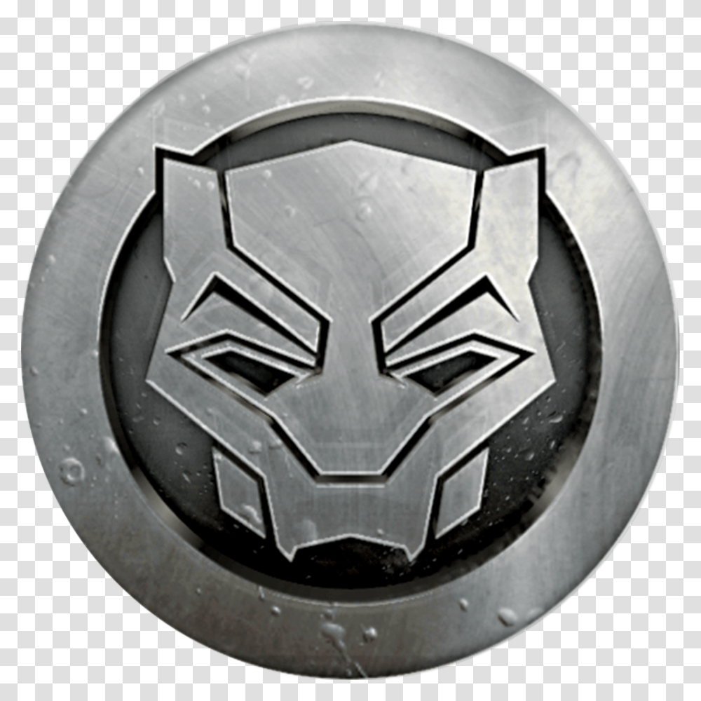 Monochrome Marvel Logo Black Panther, Symbol, Emblem, Trademark Transparent Png