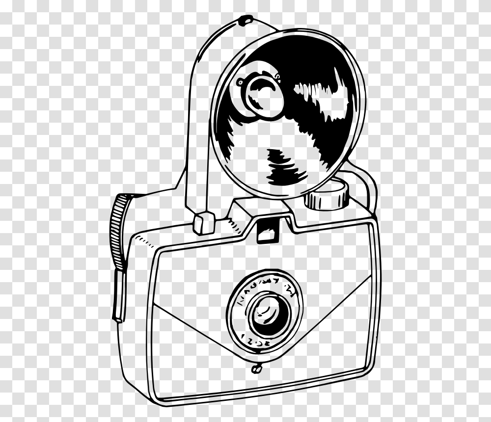 Monochrome Old Fashioned Camera Cartoon, Gray, World Of Warcraft Transparent Png