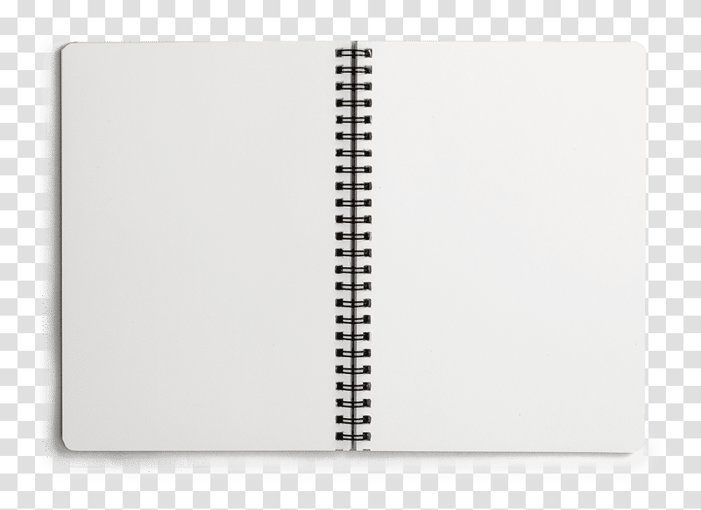 Monochrome, Diary, Page, Spiral Transparent Png