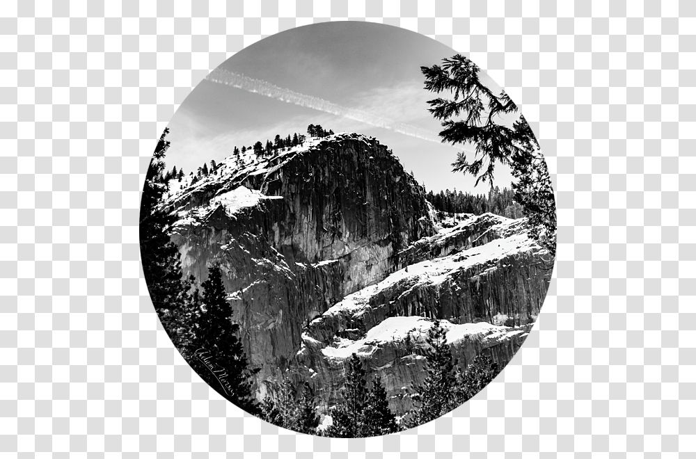 Monochrome, Tree, Plant, Mountain, Outdoors Transparent Png