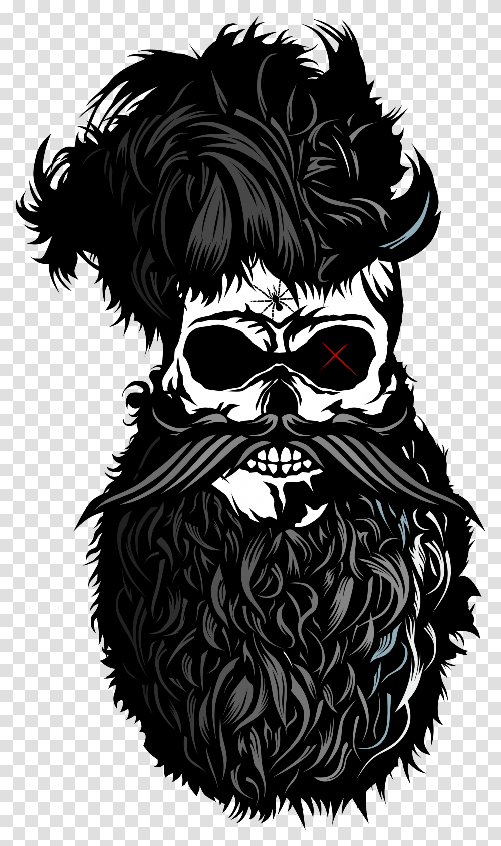 Monocle Clipart Mustache Beard Barbu, Pirate Transparent Png