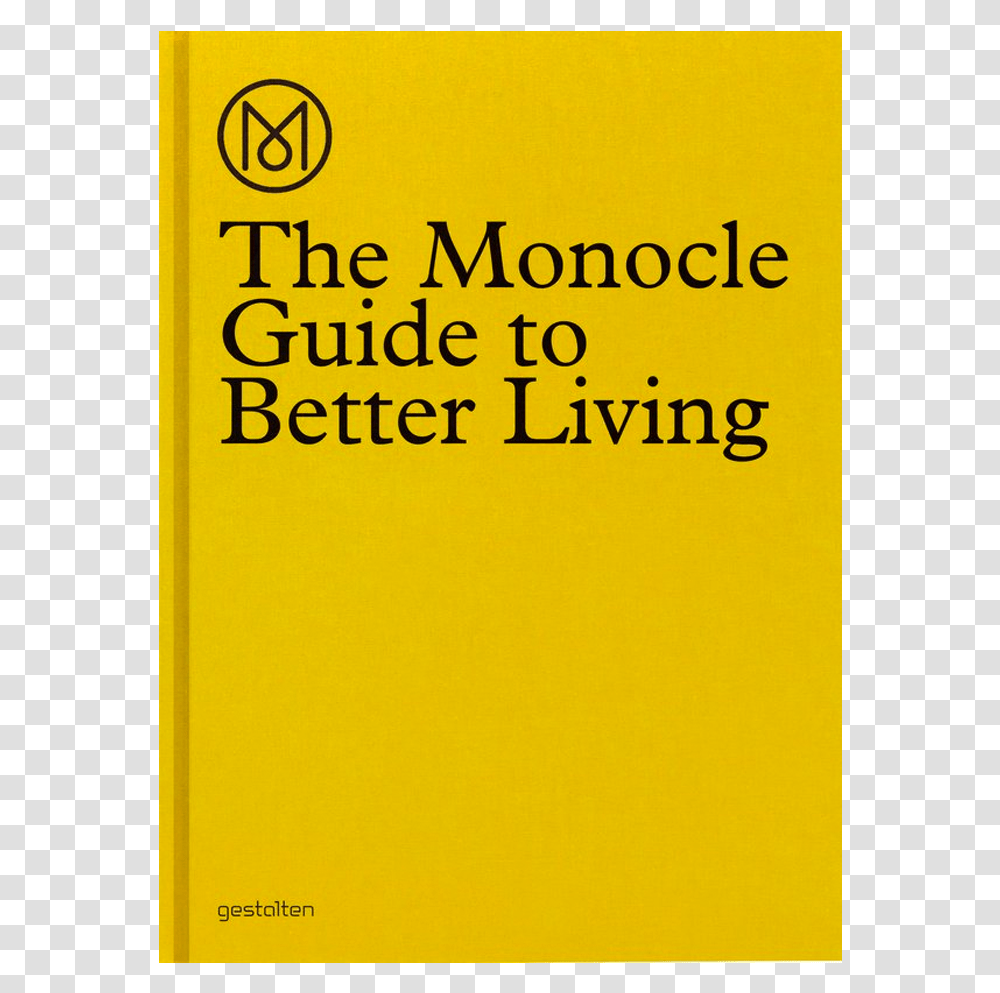 Monocle Guide To Better Living Paper Product, Book, Label, Novel Transparent Png